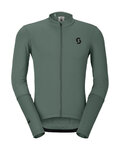 SCOTT Tricou de ciclism cu mânecă lungă de vară - ENDURANCE - verde