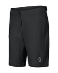 SCOTT Pantaloni scurți de ciclism fără bretele - VERTIC LT W/PAD W - negru