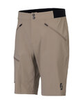 SCOTT Pantaloni scurți de ciclism fără bretele - EXPLORAIR LIGHT - bej