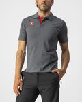 CASTELLI Tricou de ciclism cu mânecă scurtă - RACE DAY POLO - gri