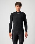 CASTELLI Tricou de ciclism cu mânecă lungă - FLANDERS WARM - negru