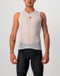 CASTELLI Tricou de ciclism fără mâneci - PRO ISSUE - alb