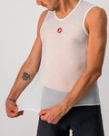 CASTELLI Tricou de ciclism fără mâneci - PRO ISSUE - alb