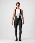 CASTELLI Pantaloni de ciclism lungi cu bretele - MENO WIND W - negru