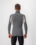 CASTELLI Tricou de ciclism cu mânecă lungă - FLANDERS WARM NECK - gri
