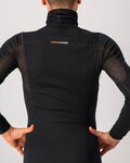 CASTELLI Tricou de ciclism cu mânecă lungă - FLANDERS WARM NECK - negru