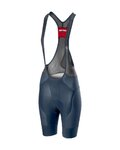 CASTELLI Pantaloni scurți de ciclism cu bretele - FREE AERO 4 W - albastru
