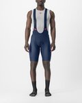 CASTELLI Pantaloni scurți de ciclism cu bretele - COMPETIZIONE - albastru