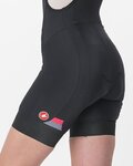 CASTELLI Pantaloni scurți de ciclism cu bretele - PRIMA - negru/roz