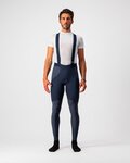 CASTELLI Pantaloni de ciclism lungi cu bretele - SORPASSO ROS - albastru