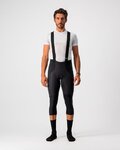 CASTELLI Pantaloni de ciclism 3/4 cu bretele - SORPASSO ROS - negru