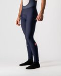CASTELLI Pantaloni de ciclism lungi cu bretele - ENTRATA - albastru