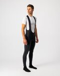 CASTELLI Pantaloni de ciclism lungi cu bretele - ENTRATA WIND - negru