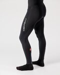 CASTELLI Pantaloni de ciclism lungi cu bretele - ENTRATA WIND - negru
