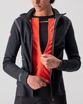 CASTELLI Jachetă termoizolantă de ciclism - ALPHA ROS 2 W - negru