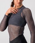 CASTELLI Tricou de ciclism cu mânecă lungă - MIRACOLO W - gri