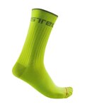 CASTELLI Șosete clasice de ciclism - DISTANZA 20 - verde deschis