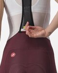 CASTELLI Pantaloni scurți de ciclism cu bretele - FREE AERO RC W - bordo