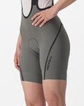 CASTELLI Pantaloni scurți de ciclism cu bretele - VELOCISSIMA 3 - gri