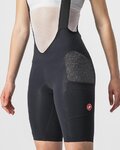 CASTELLI Pantaloni scurți de ciclism cu bretele - FREE UNLIMITED W - negru