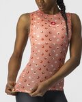 CASTELLI Tricou de ciclism fără mâneci - PRO MESH W - roz