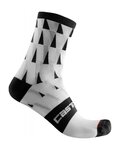 CASTELLI Șosete clasice de ciclism - PENDIO 12 - negru/alb