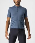 CASTELLI Tricou de ciclism cu mânecă scurtă - TECH 2 POLO - albastru