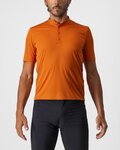 CASTELLI Tricou de ciclism cu mânecă scurtă - TECH 2 POLO - portocaliu