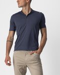 CASTELLI Tricou de ciclism cu mânecă scurtă - TECH 2 POLO - albastru