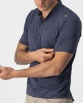 CASTELLI Tricou de ciclism cu mânecă scurtă - TECH 2 POLO - albastru
