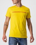 CASTELLI Tricou de ciclism cu mânecă scurtă - VENTAGLIO TEE - galben