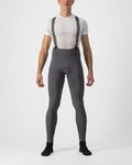 CASTELLI Pantaloni de ciclism lungi cu bretele - FREE AERO RC - gri