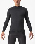CASTELLI Tricou de ciclism cu mânecă lungă - BANDITO WOOL LS - negru