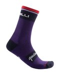 CASTELLI Șosete clasice de ciclism - QUINDICI SOFT MERINO - mov