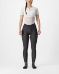 CASTELLI Pantaloni de ciclism lungi fără bretele - VELOCISSIMA THERMAL - negru