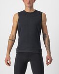 CASTELLI Tricou de ciclism fără mâneci - BANDITO WOOL - negru