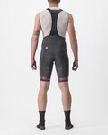 CASTELLI Pantaloni scurți de ciclism cu bretele - FREE AERO RC CLASSIC - gri/roz