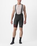 CASTELLI Pantaloni scurți de ciclism cu bretele - FREE AERO RC KIT - negru/roșu