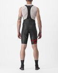 CASTELLI Pantaloni scurți de ciclism cu bretele - FREE AERO RC KIT - negru/roșu
