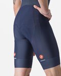 CASTELLI Pantaloni scurți de ciclism cu bretele - ENTRATA 2 - albastru