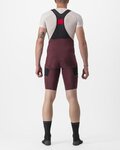 CASTELLI Pantaloni scurți de ciclism cu bretele - UNLIMITED CARGO - bordo