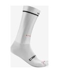 CASTELLI Șosete clasice de ciclism - FAST FEET 2 - alb