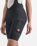 CASTELLI Pantaloni scurți de ciclism cu bretele - UNLIMITED CARGO W - negru