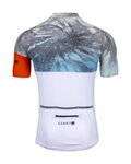 KENNY Tricou de ciclism cu mânecă scurtă - TECH SUMMER - alb/albastru