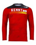 KENNY Tricou de ciclism cu mânecă lungă de vară - ELITE - roșu