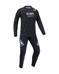 KENNY Tricou de ciclism cu mânecă lungă de vară - PROLIGHT KID - negru