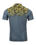 KENNY Tricou de ciclism cu mânecă scurtă - CHARGER - gri/galben