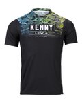 KENNY Tricou de ciclism cu mânecă scurtă - CHARGER - negru/multicolor