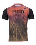 KENNY Tricou de ciclism cu mânecă scurtă - CHARGER - portocaliu/maro