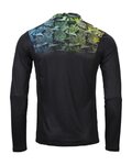 KENNY Tricou de ciclism cu mânecă lungă de vară - CHARGER - albastru/verde/negru